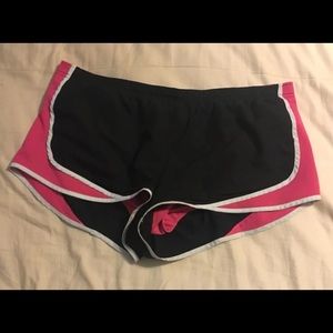 Pink and Black Running Shorts